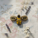 Bumble Bee Handmade Bead Brooch - Image 3