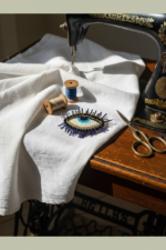Evil Eye Themed Bead Brooch – 1 - Image 3